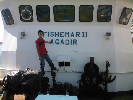 Fishemar 2 boat in the port of  Agadir city