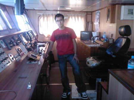 C'est moi au pont du bateau